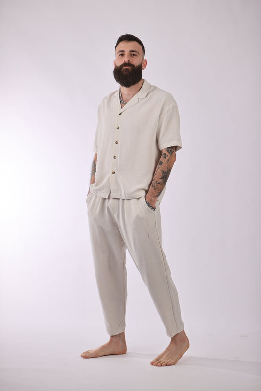 Marrakech pant in a soft and lightweight fabric blend, offering luxurious comfort.